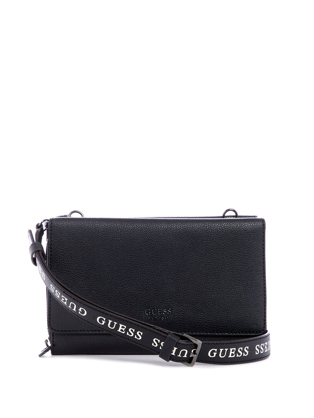 

GUESS PU Structured Shoulder Bag, Black