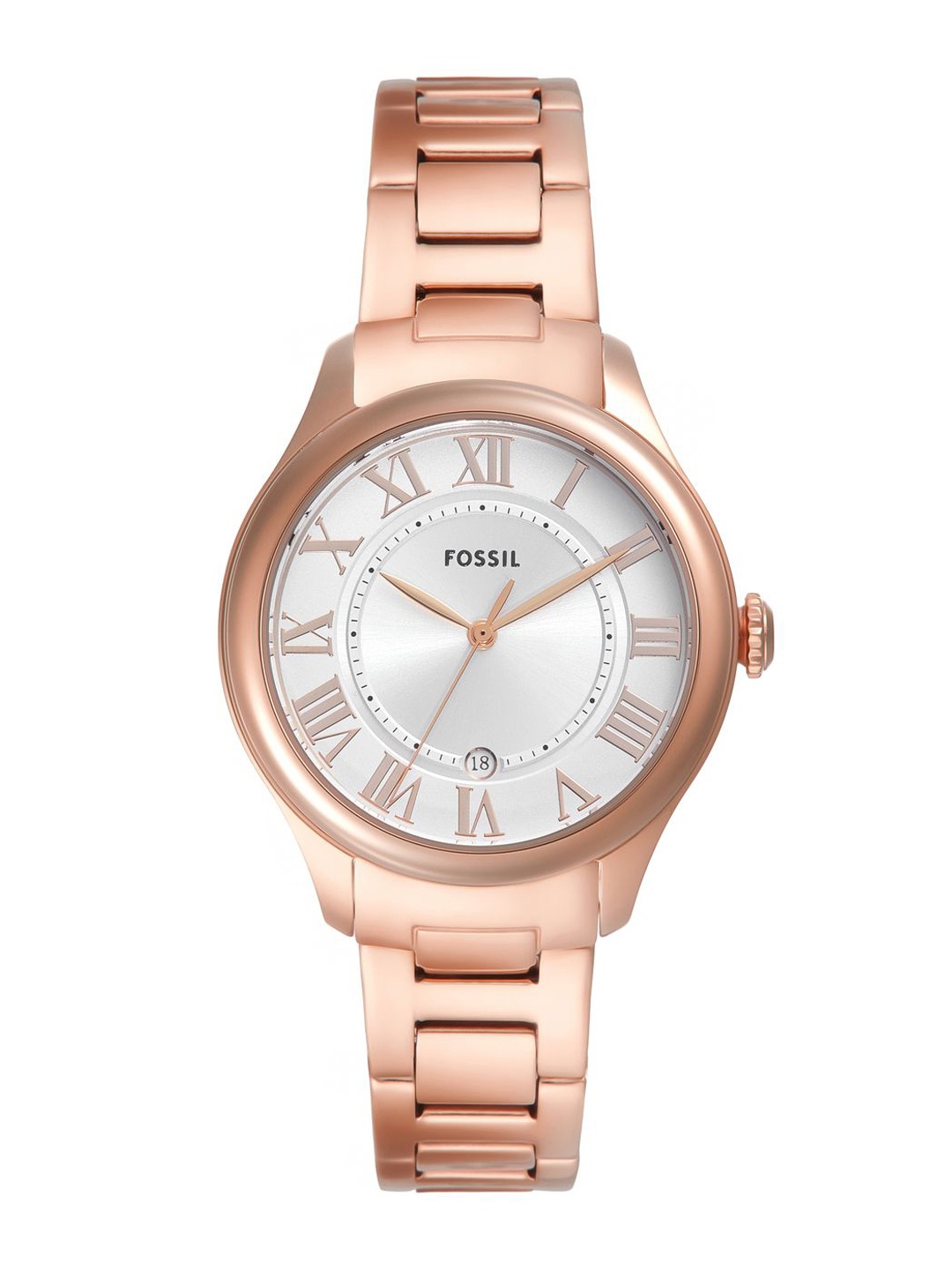 

Fossil Women Gilmore Dial & Stainless Steel Straps Analogue Watch ES5394, Rose gold