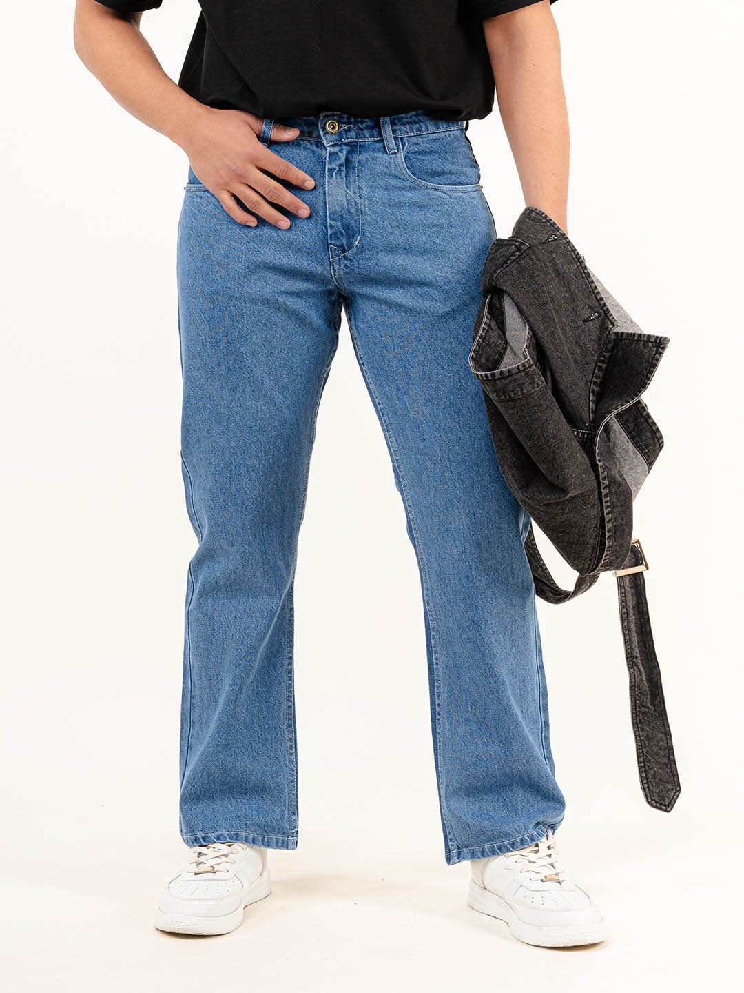 

Tistabene Men Straight Fit Mid-Rise Stretchable Jeans, Blue