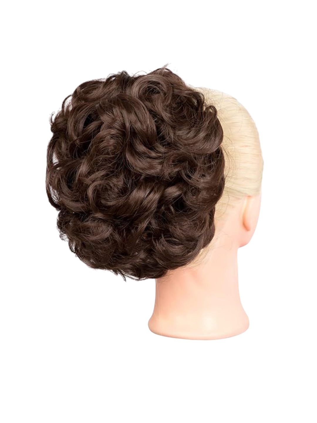 

vister Wavy halo Bun Hair Extension - 6 Inch - Brown