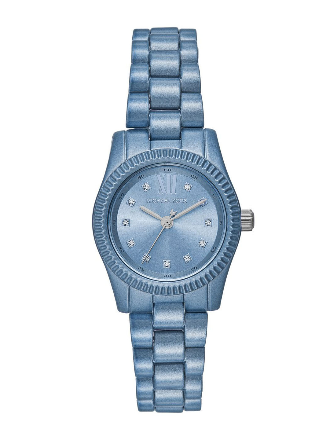 

Michael Kors Women Embellished Dial & Stainless Steel Straps Analogue Watch MK7519LE, Blue