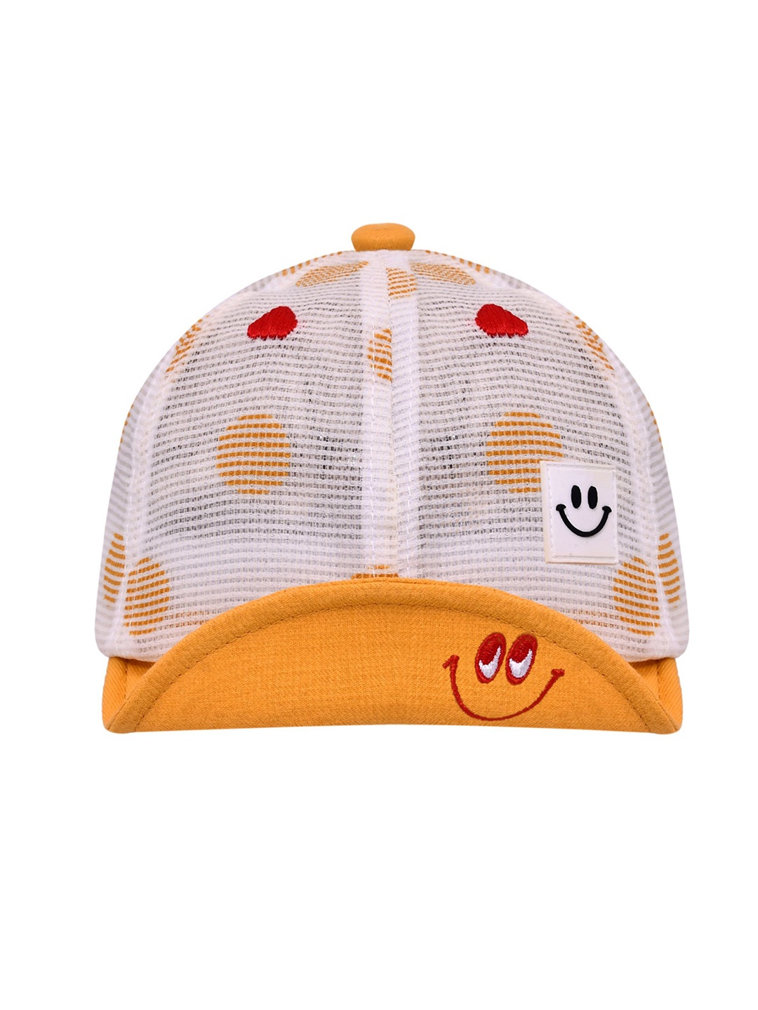 

SHOP FRENZY Kids Printed Cotton Baseball Cap, Yellow