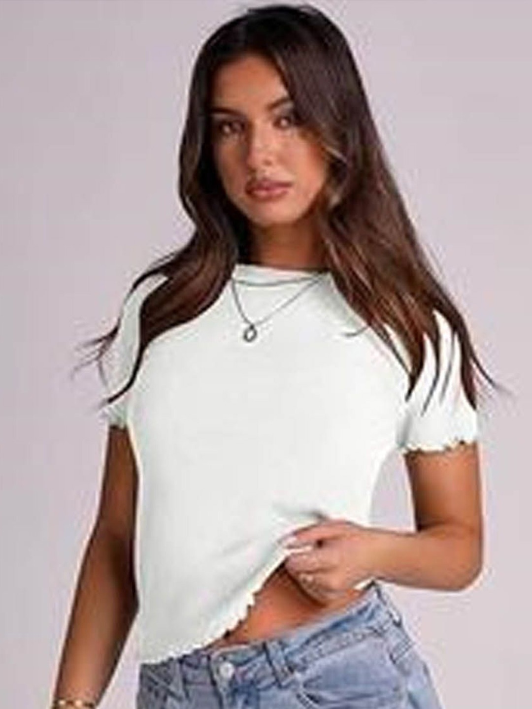 

StyleCast Women Extended Sleeves Top, White