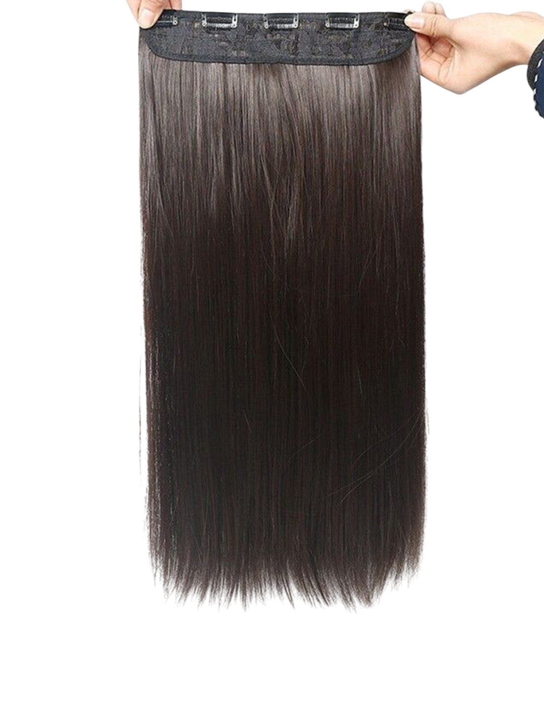 

vister Clip-In Straight Hair Extension - Brown - 24 Inch
