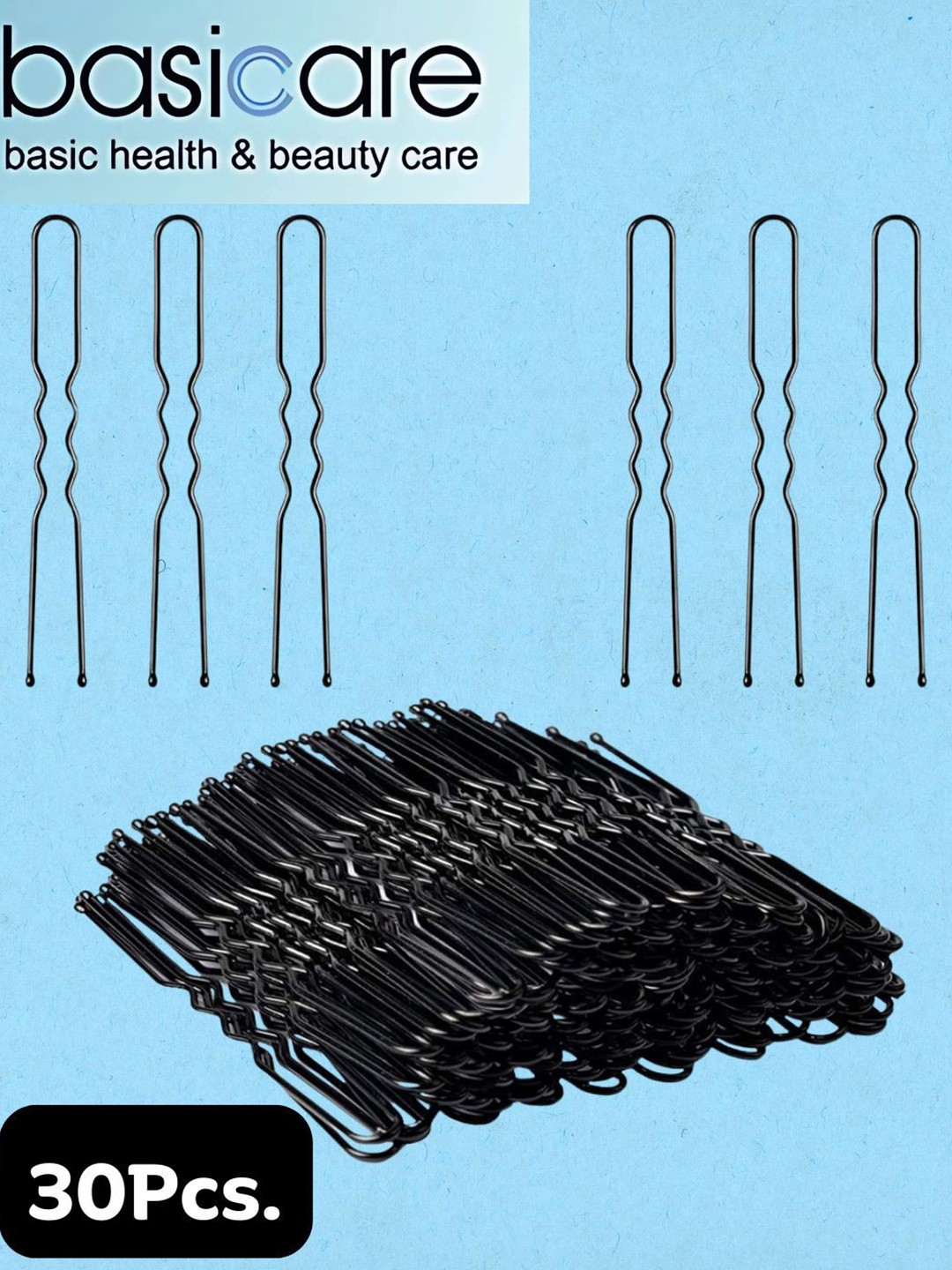 

basicare Women U Pins, Black