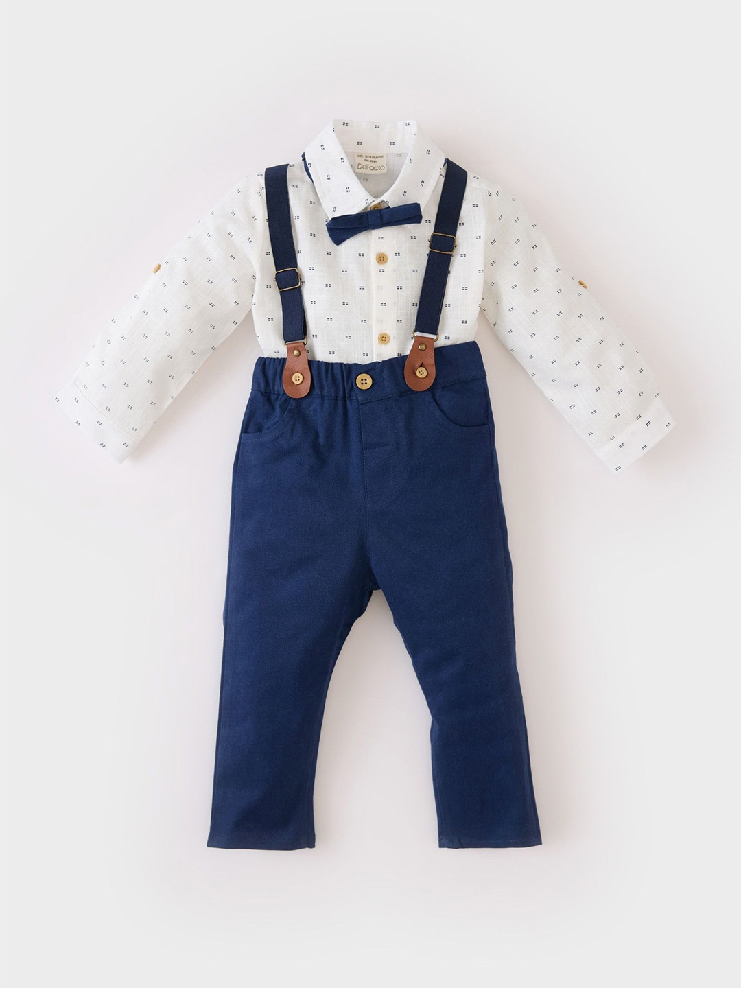 

DeFacto Boys Shirt with Trousers & Suspenders, White