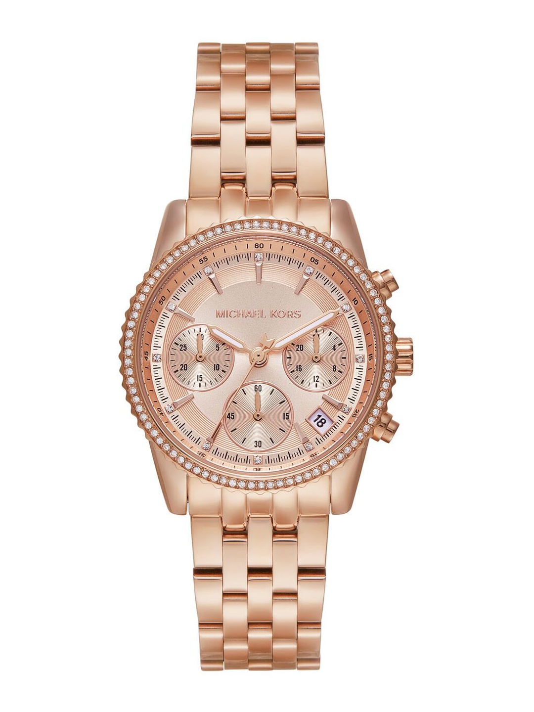 

Michael Kors Women Dial & Stainless Steel Straps Analogue Watch MK7531, Rose gold