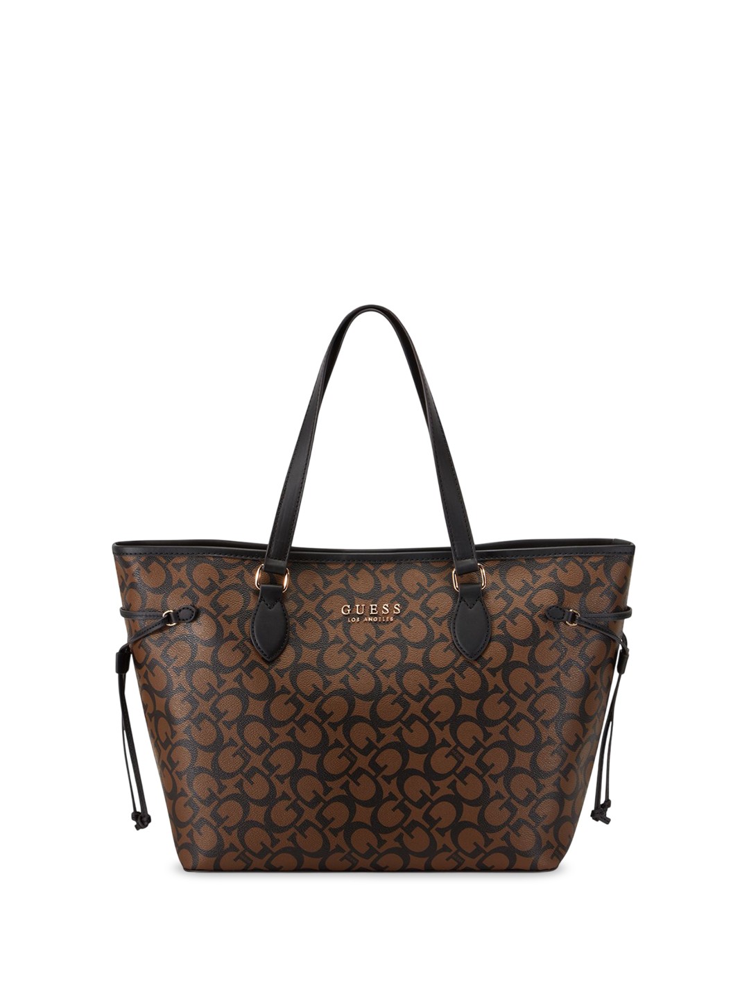 

GUESS Printed Structured Tote Bag, Brown