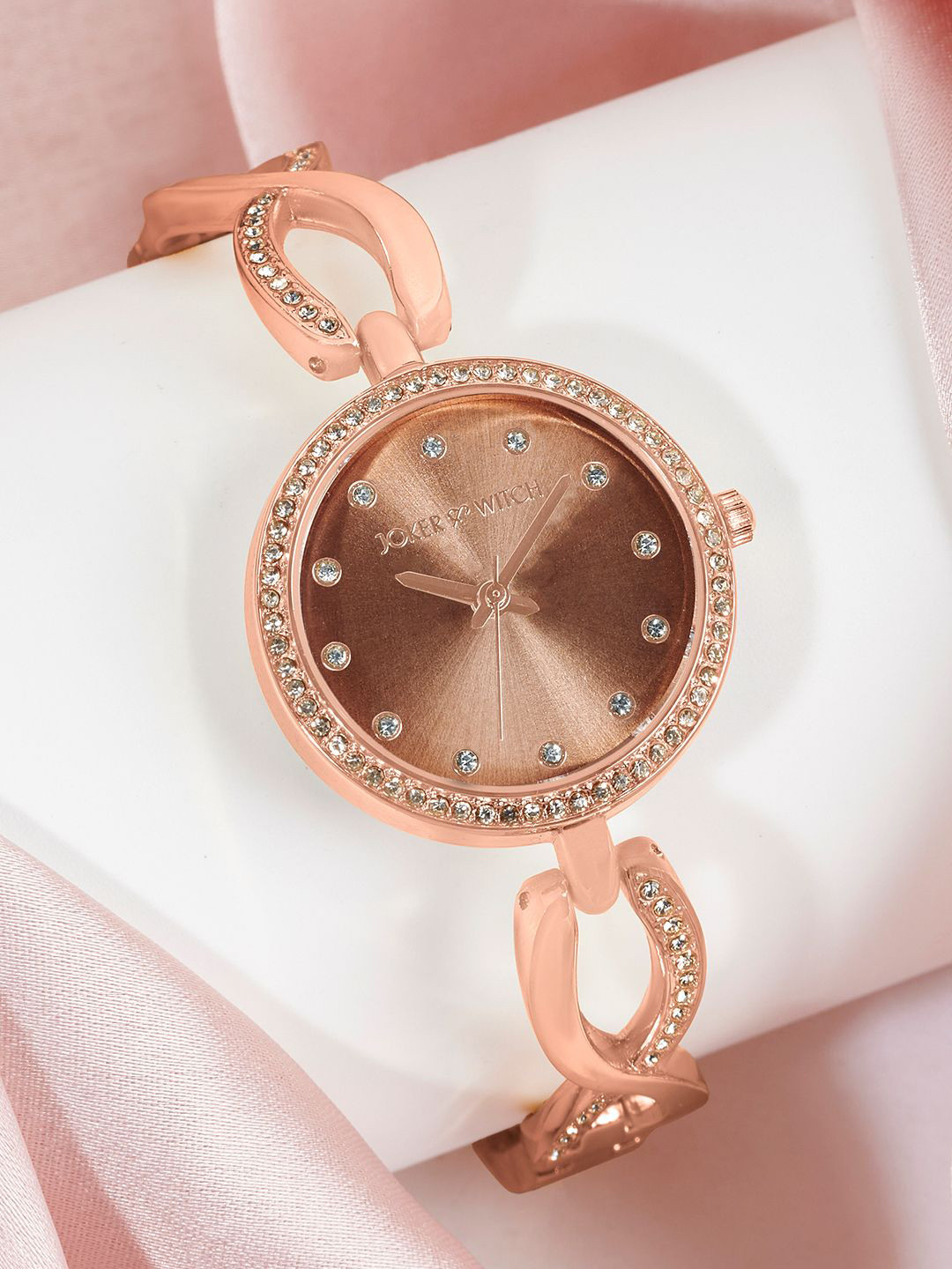 

JOKER & WITCH Women Printed Dial & Bracelet Style Straps Analogue Watch AMWW1139, Rose gold