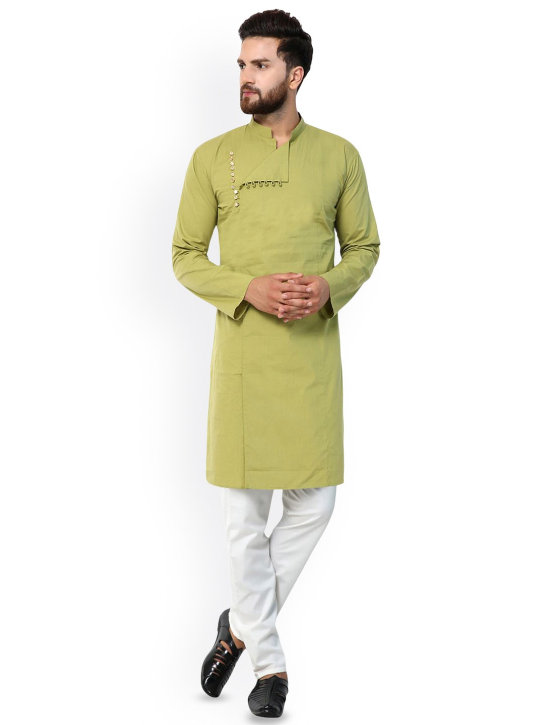 

Moda Rapido Women Thread Work Kurta, Green