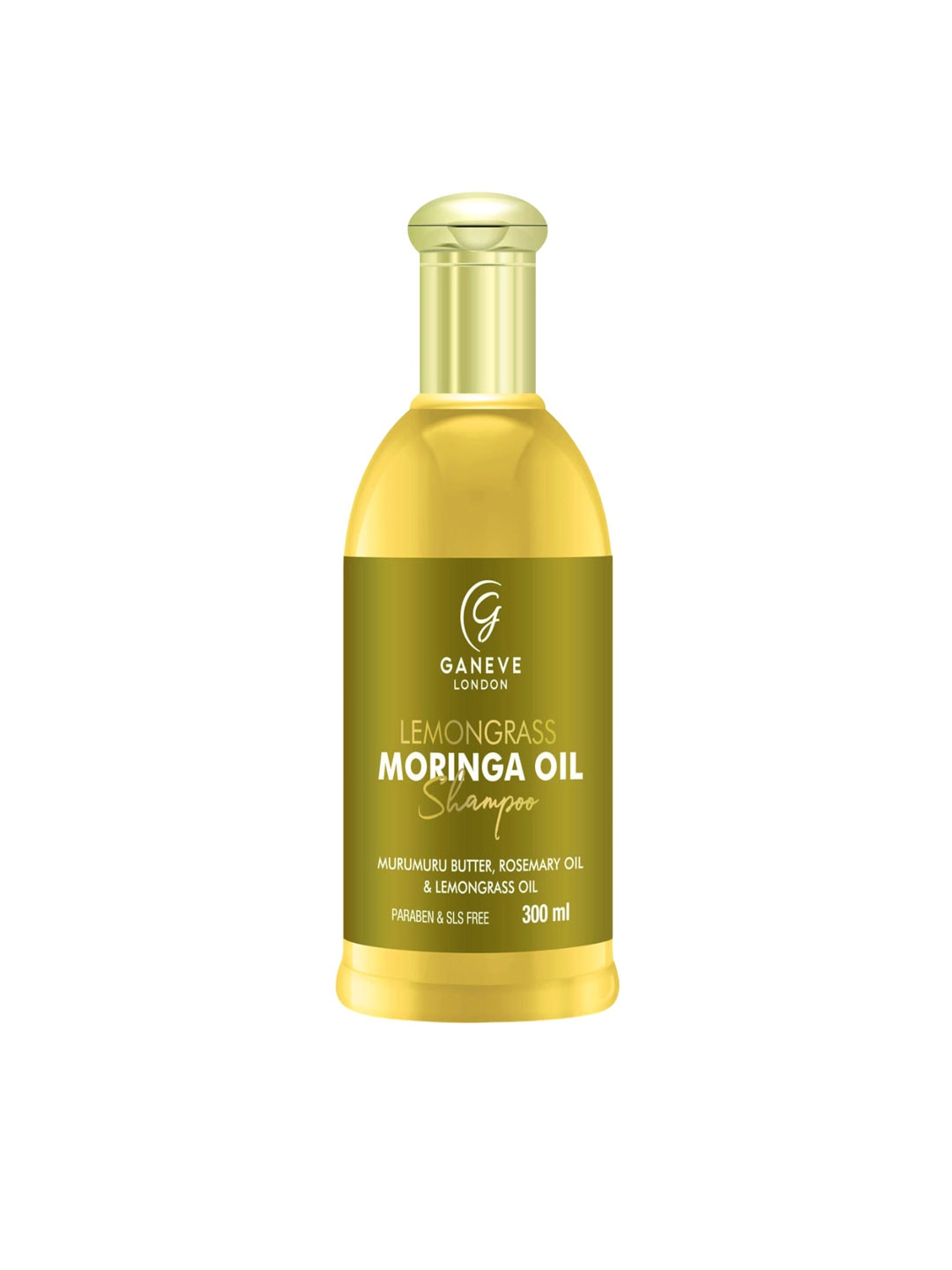 

Ganeve London Lemongrass Moringa Shampoo- 300 ml, Green