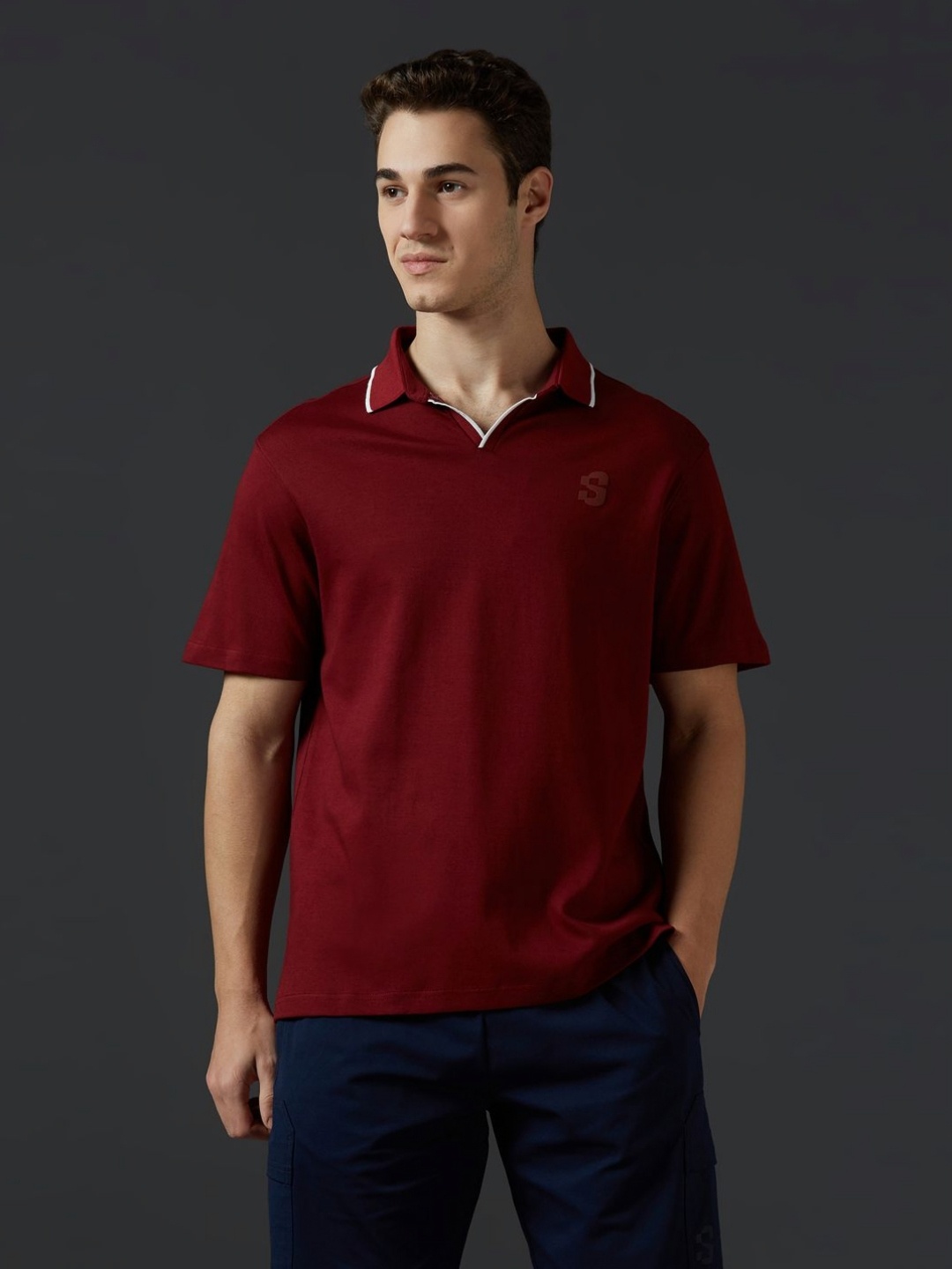 

Supa Men Polo Collar Pockets T-shirt, Maroon