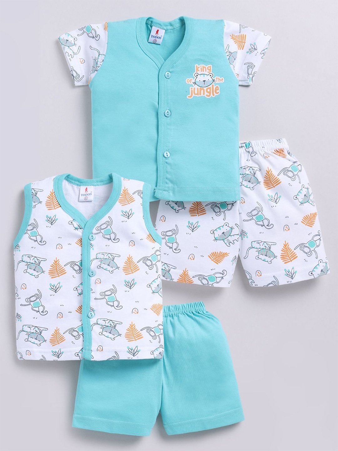 

Annie Kids Set of 2 Printed Clothing Set, Blue