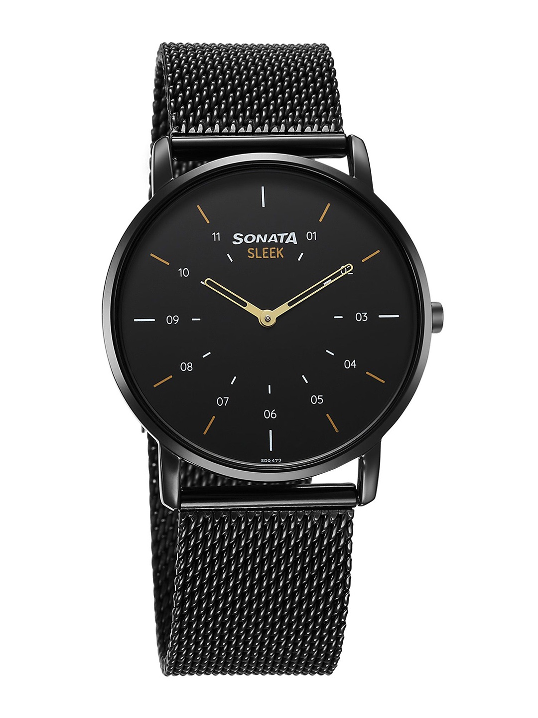

Sonata Men Brass Printed Dial Analogue Watch 7152NM02, Black