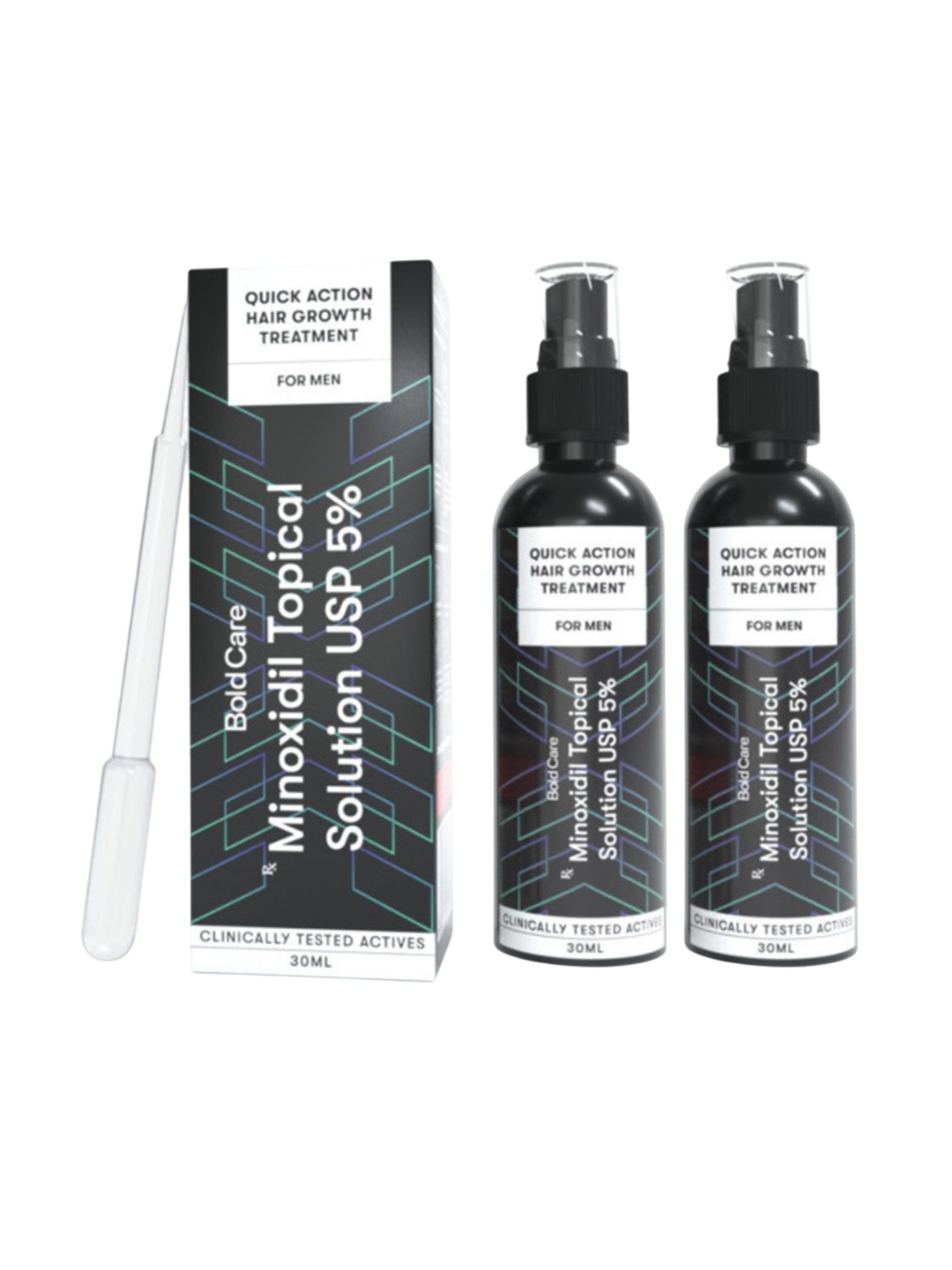 

Bold Care Set Of 2 Quick Action Hair Growth Serum- 30 ml Each, Transparent