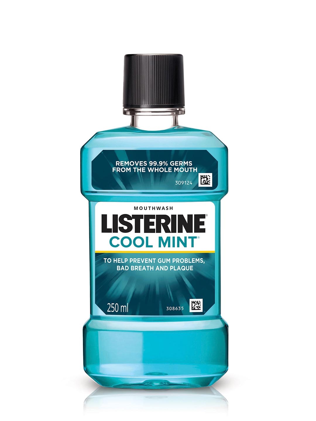 

LISTERINE Coolmint Mouthwash Prevents Gum Problems & Bad Breath - 250ml, Blue