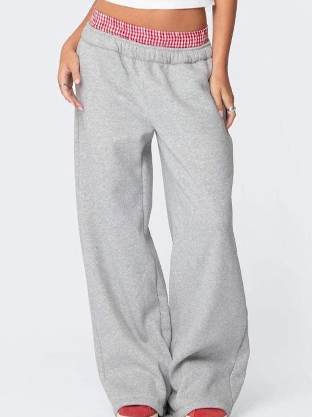 

StyleCast Women Regular Fit Mid-Rise Trousers, Grey