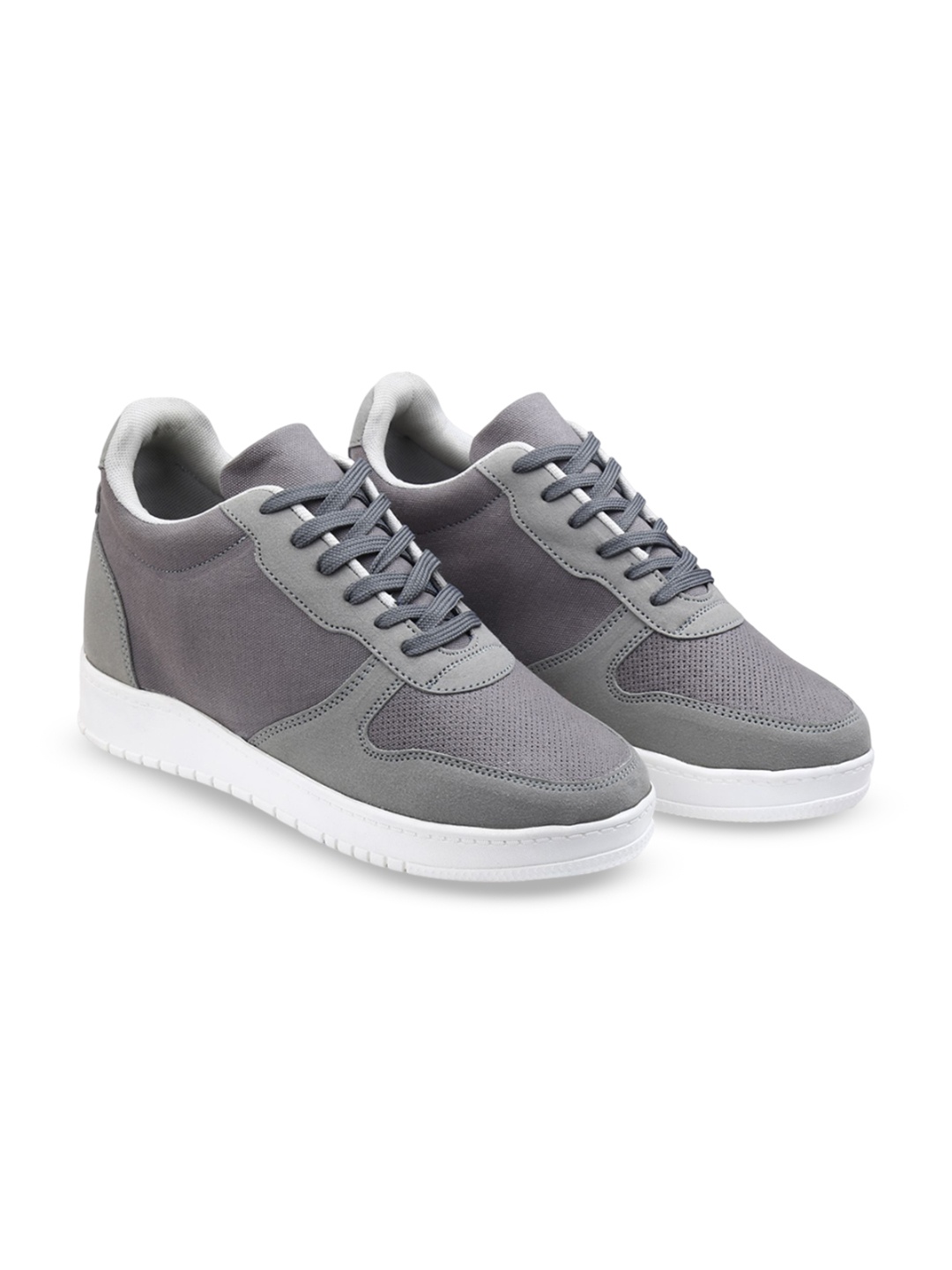 

Bxxy Men 7.62 cm Hidden Elevator Height Increasing Casual Sneaker Shoes, Grey