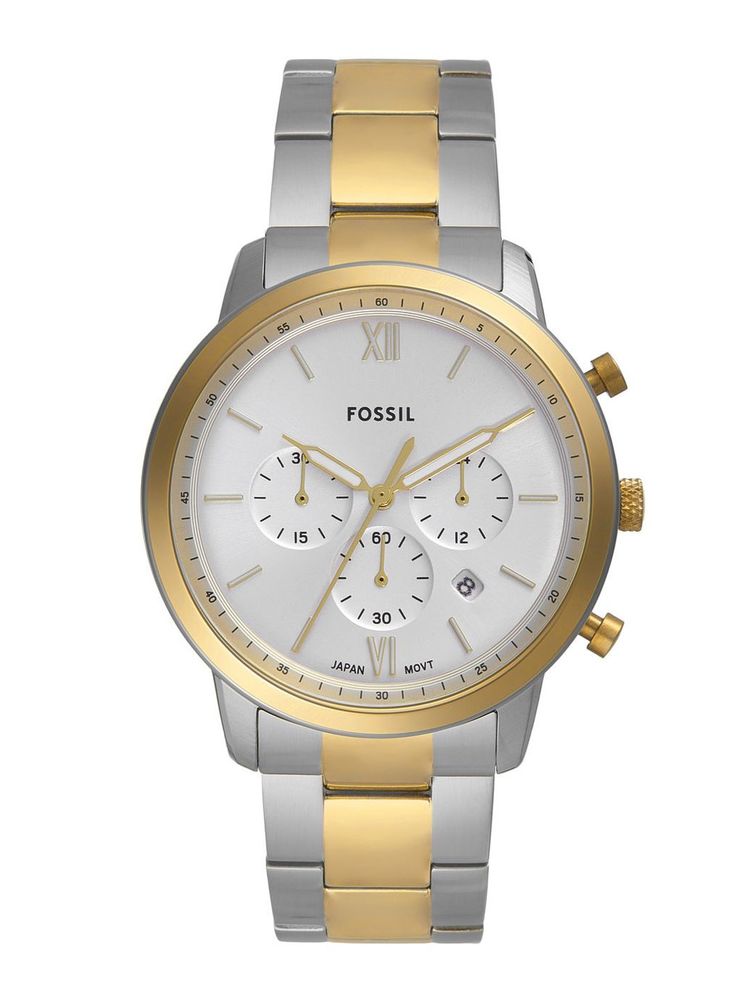 

Fossil Neutra Men Dial & Stainless Steel Straps Analogue Watch FS6112, Silver