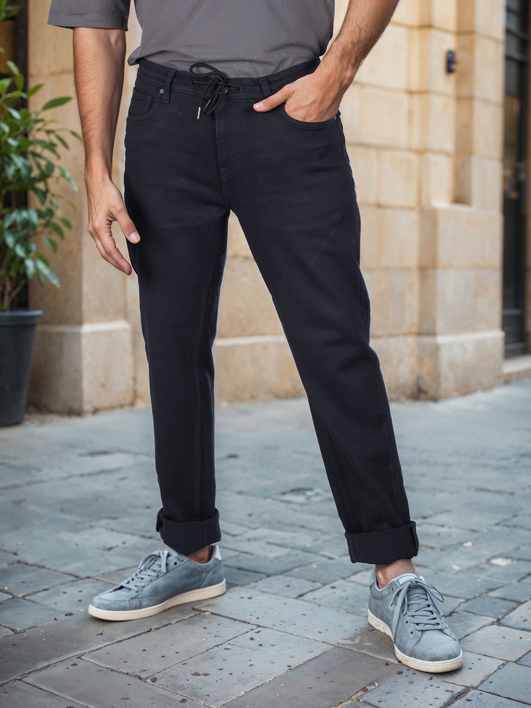 

Celio Men Jean Slim Fit Cotton Jeans, Black