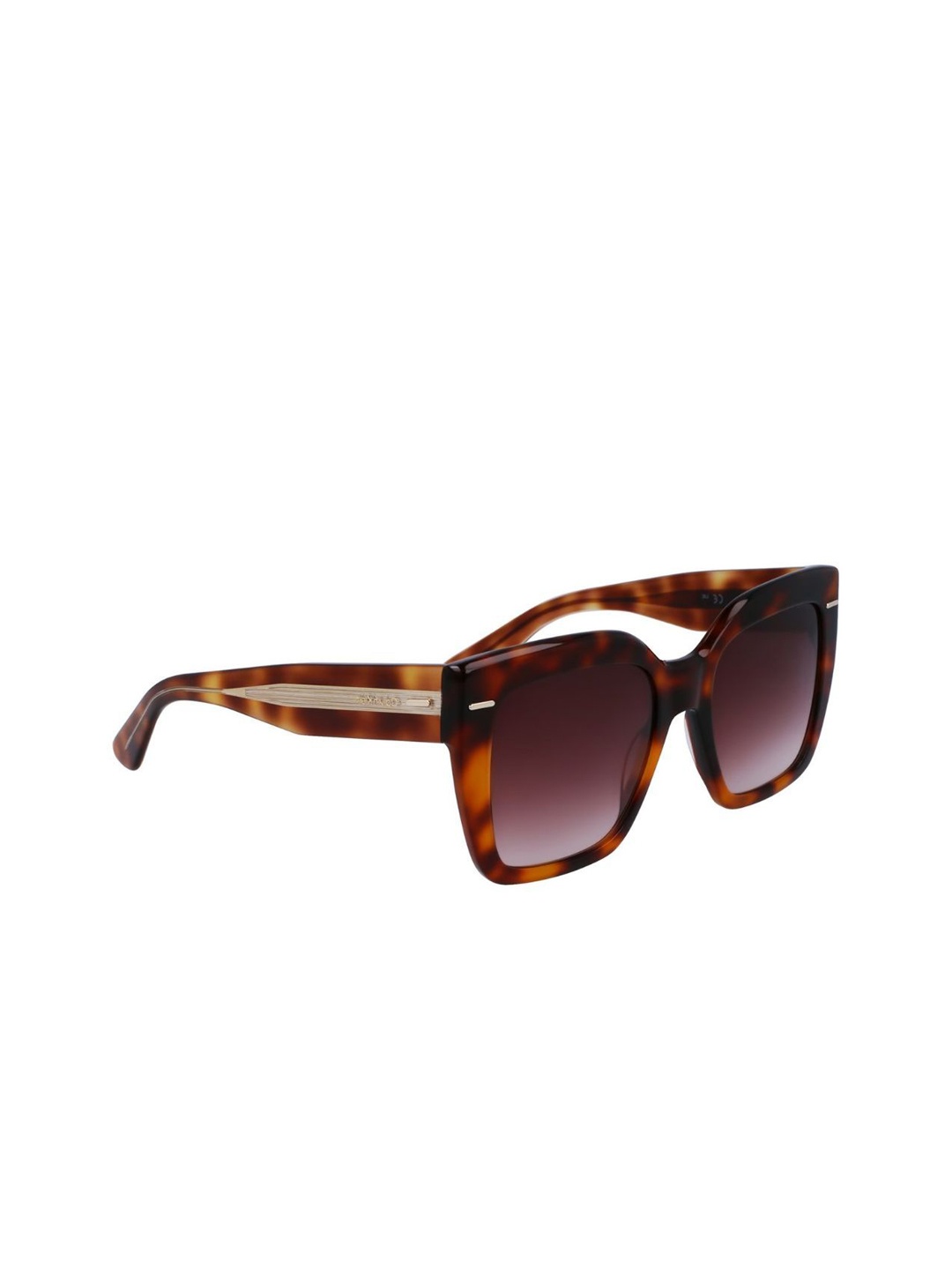 

Calvin Klein Women Cateye Sunglasses with UV Protected Lens CK 23508 220 54 S, Brown