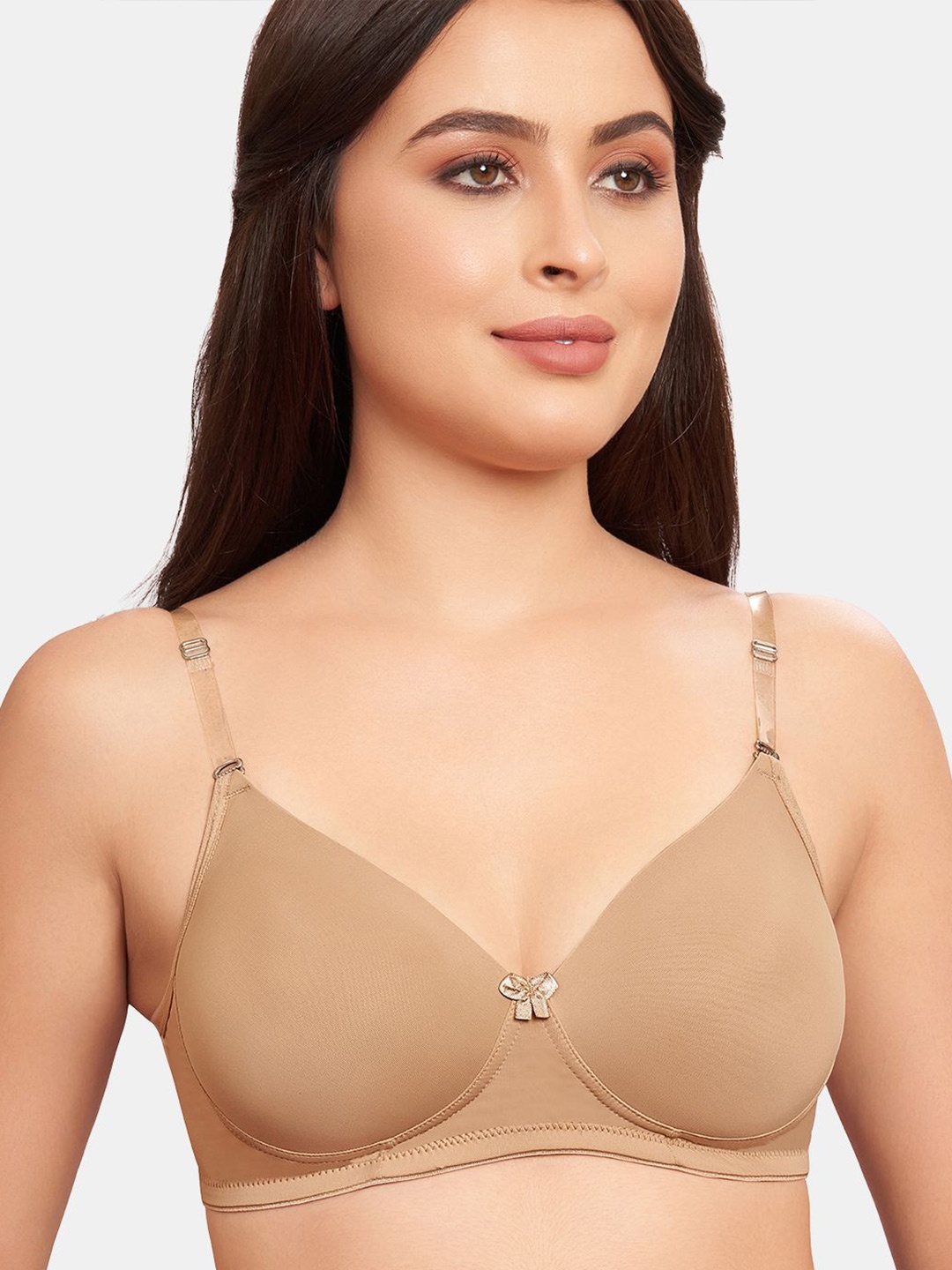 

SKDREAMS Full Coverage Heavily Padded T-shirt Bra, Nude