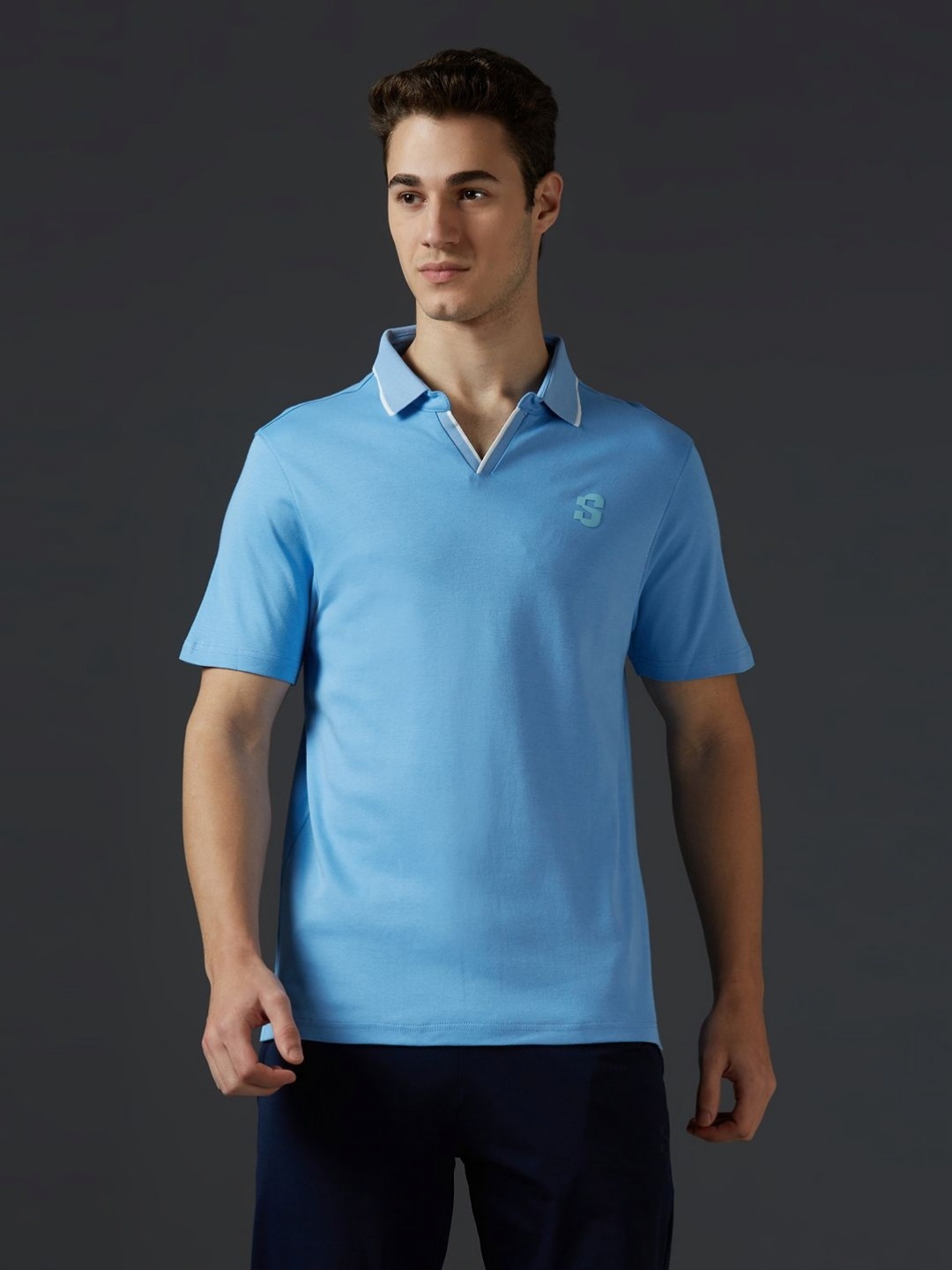 

Supa Men Polo Collar T-shirt, Blue