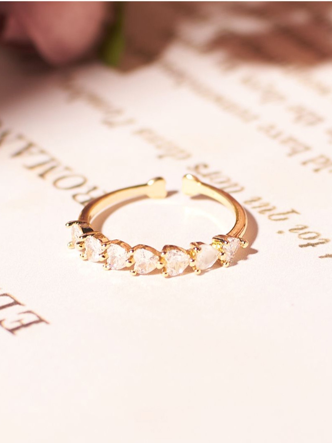 

SALTY Unique Multi-Stone Gold-Toned Ring
