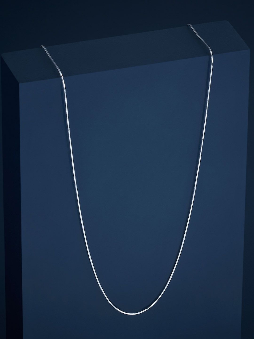 

Kushal's Fashion Jewellery 92.5 Silver Rhodium-Plated Minimal Chain