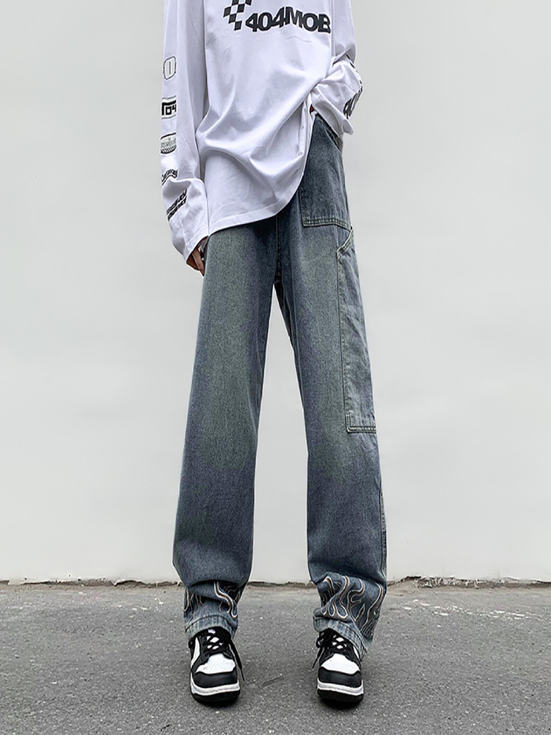 

StyleCast x Revolte Men Light Fade Jeans, Blue