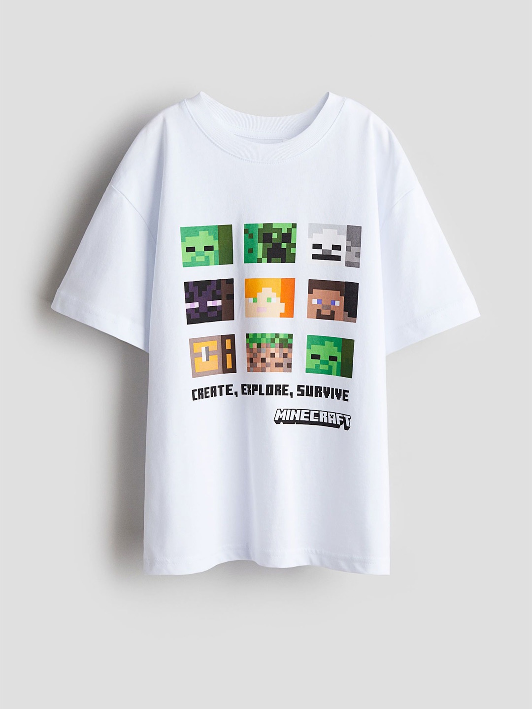 

H&M Printed T-Shirt, White