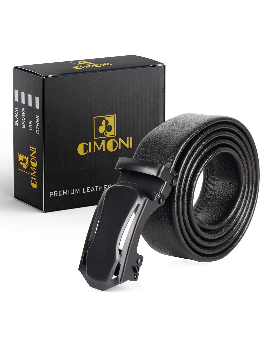 

CIMONI Men Formal Belt, Black