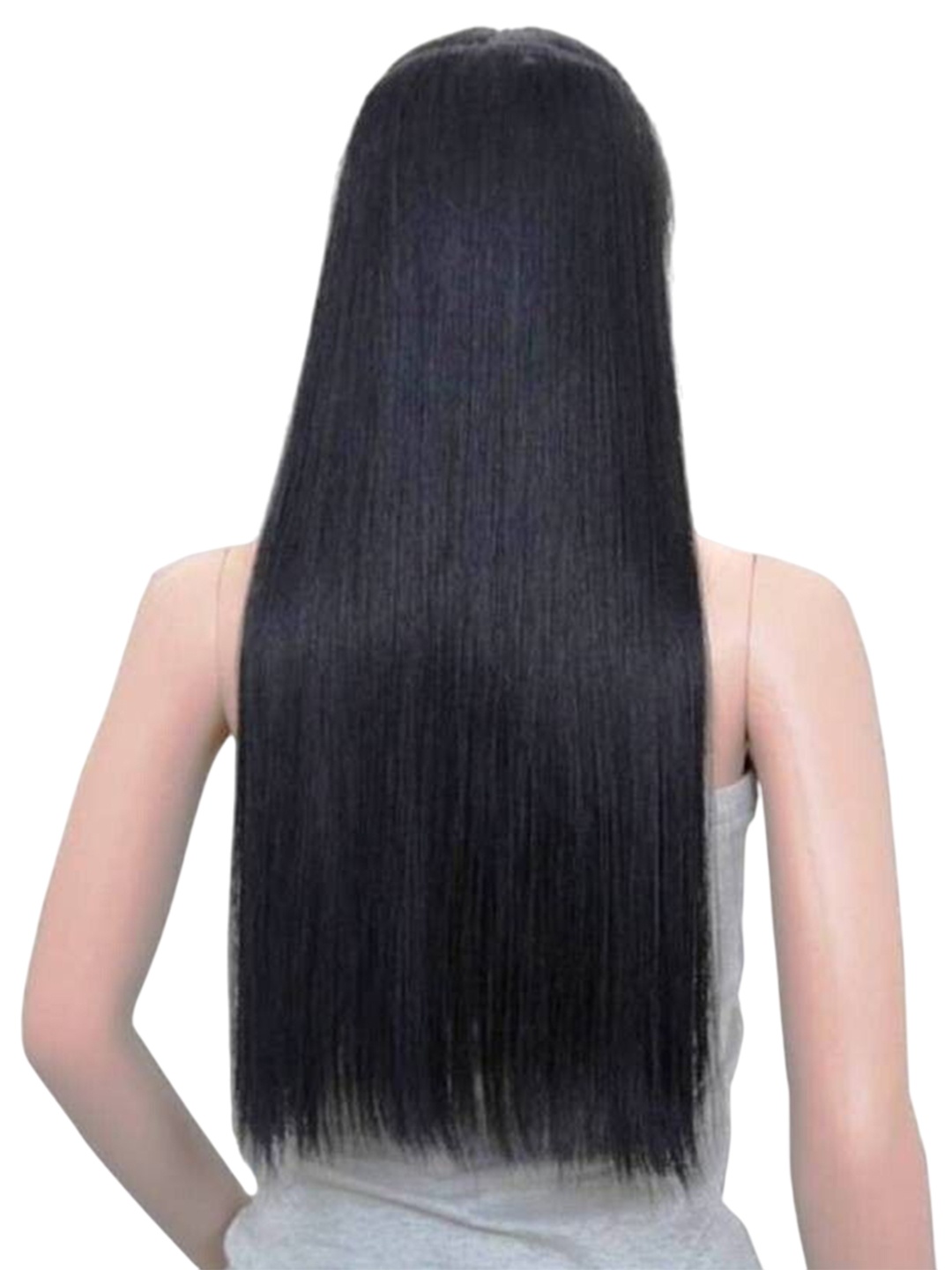 

vister Clip-In Straight Hair Extension - Black - 24 Inch