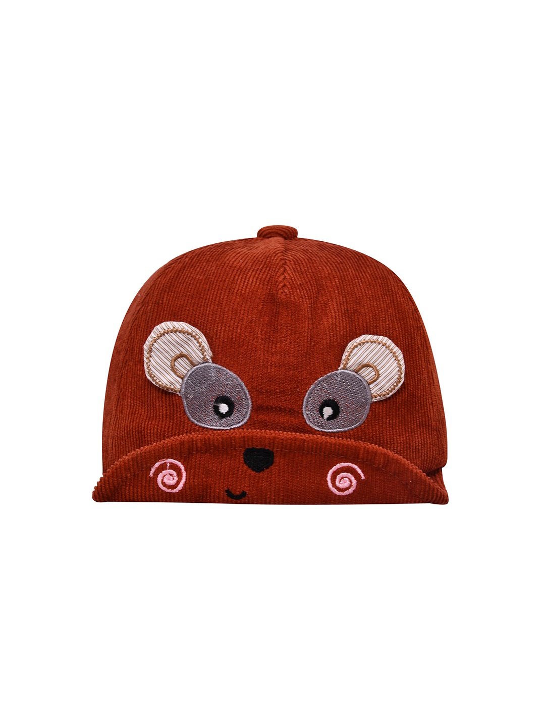

SHOP FRENZY Unisex Kids Printed Baseball Cap, Coffee brown