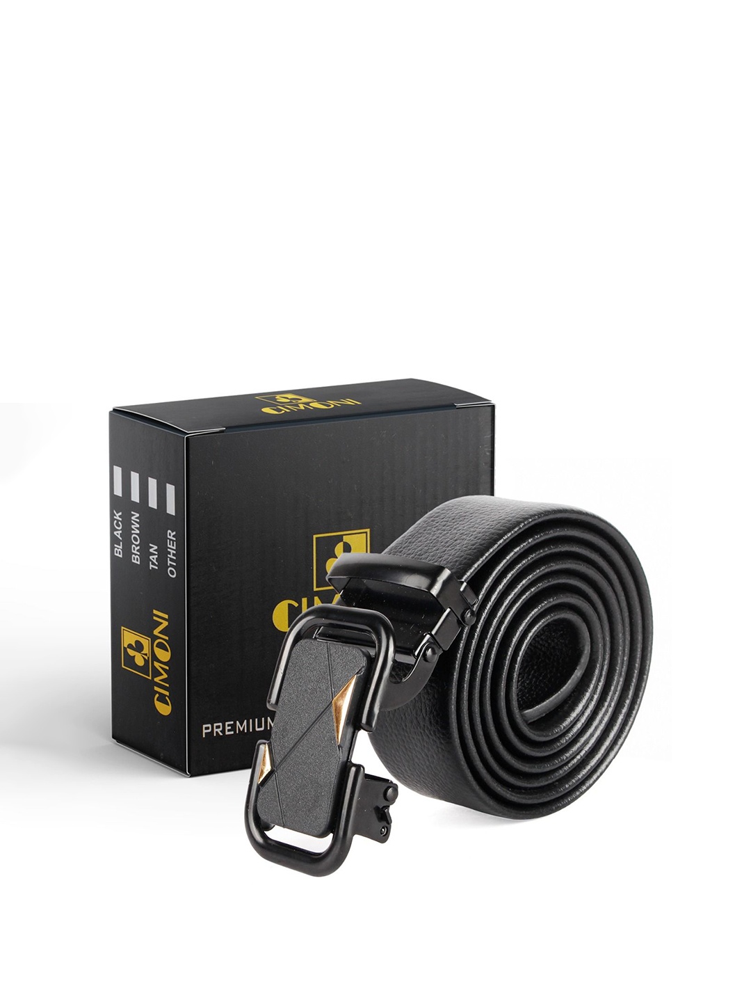 

CIMONI Men Solid Formal Belt, Black