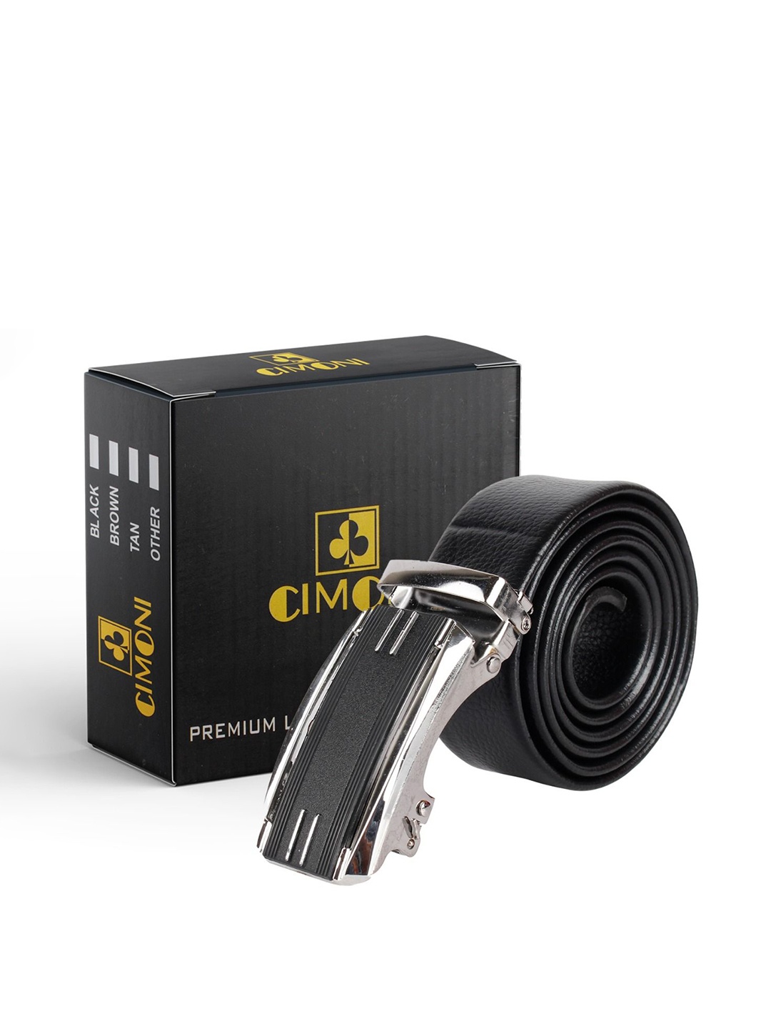 

CIMONI Men Solid Belt, Black