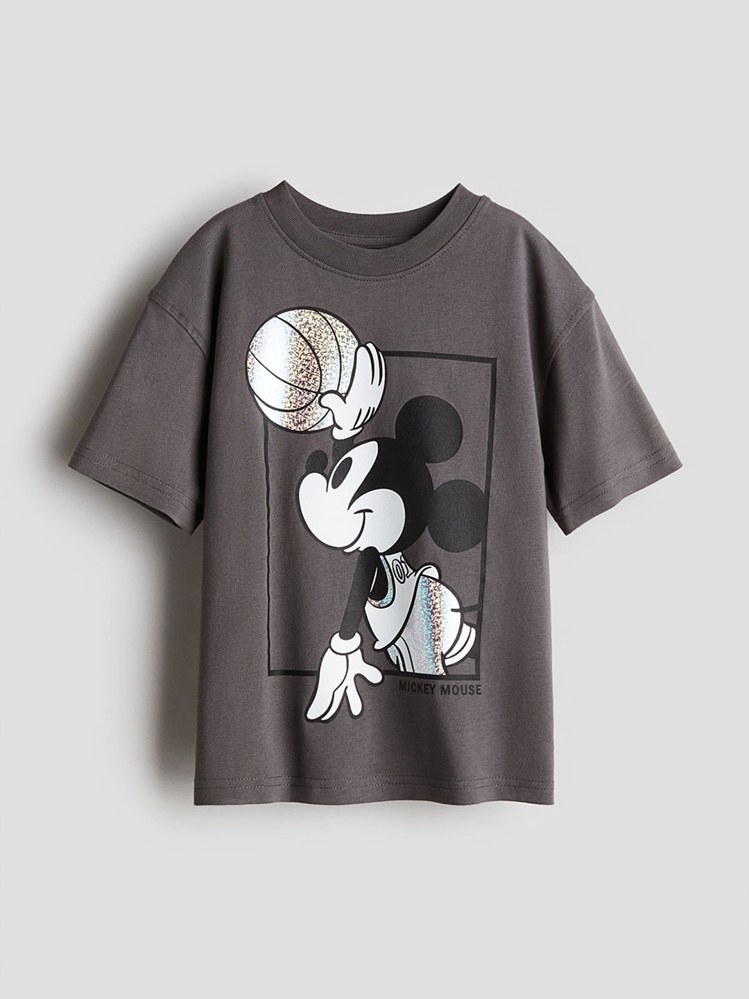 

H&M Printed T-Shirt, Grey