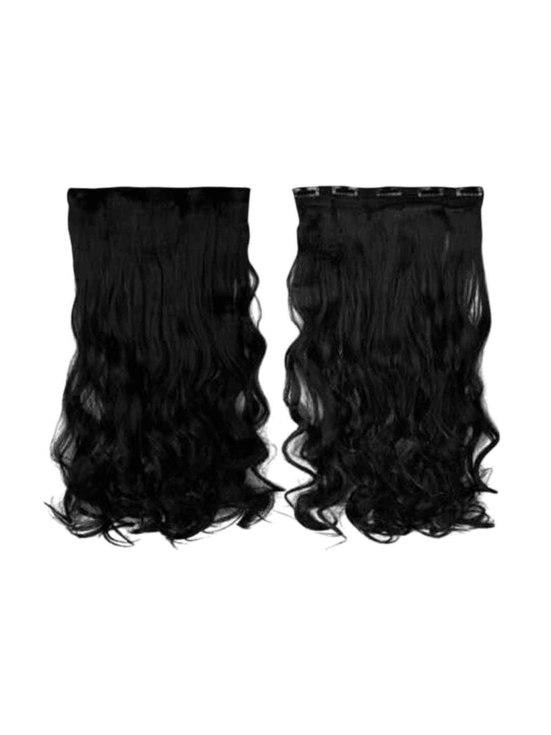 

vister Clip-In Curly Hair Extension - Black - 22 Inch