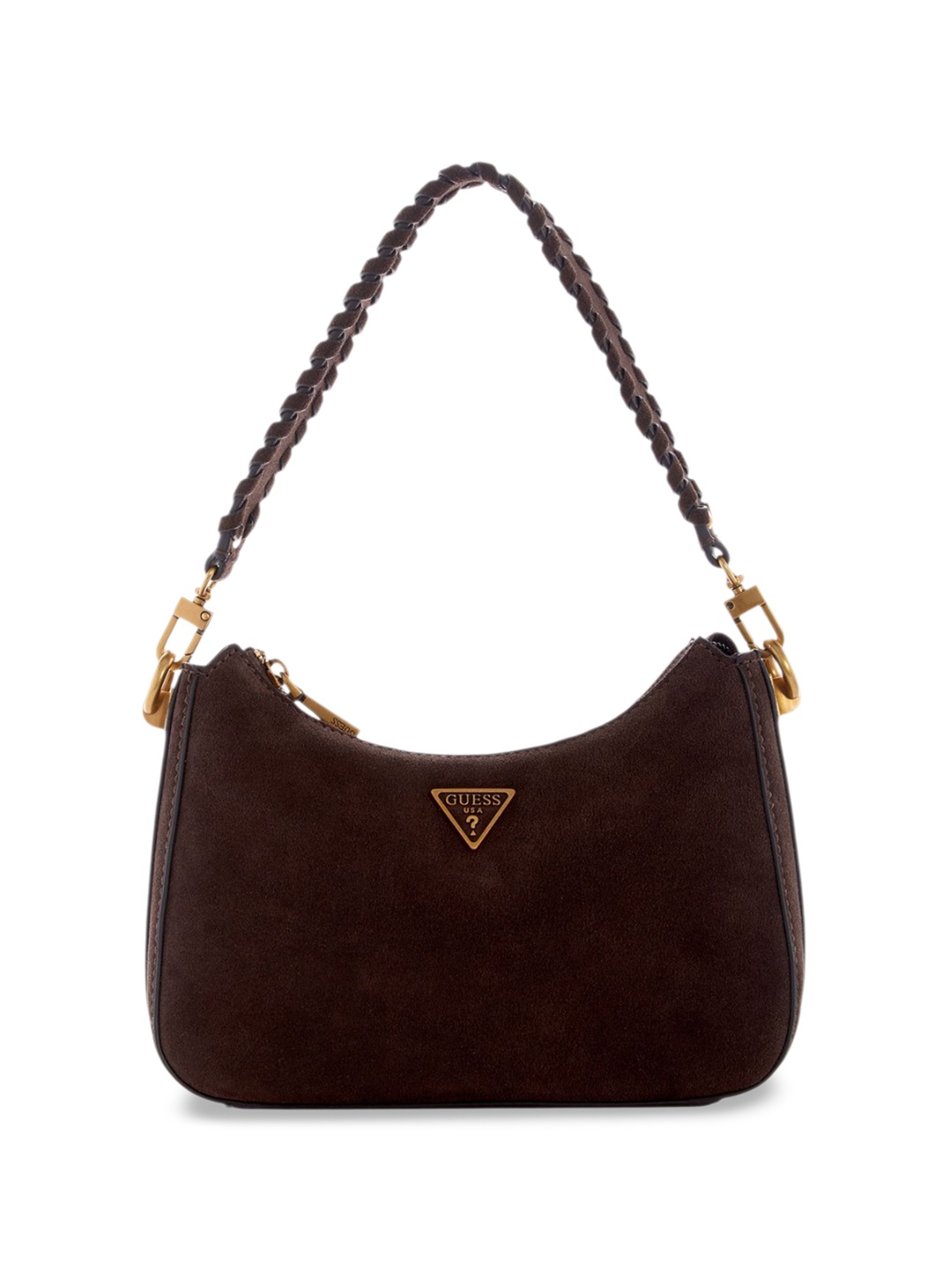 

GUESS PU Structured Shoulder Bag, Brown