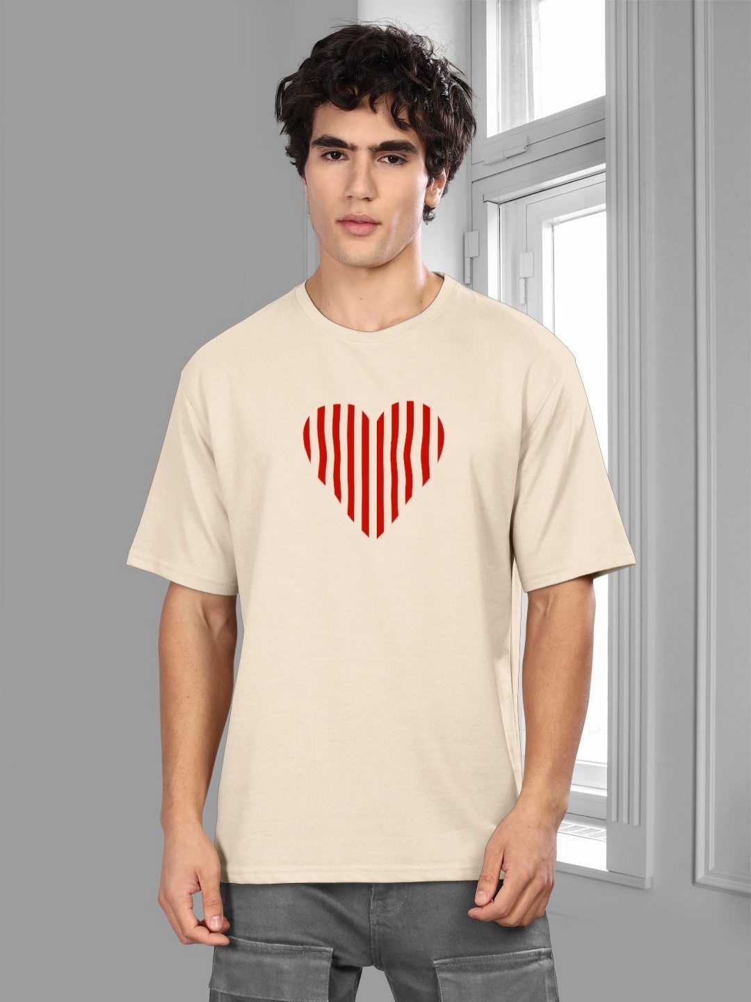 

BULLMER Men Printed T-shirt, Beige