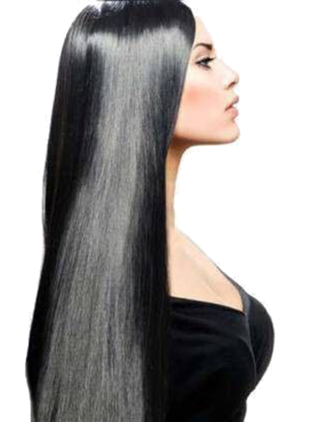 

vister 5 Clip In Straight Hair Extension - Black - 22 Inch