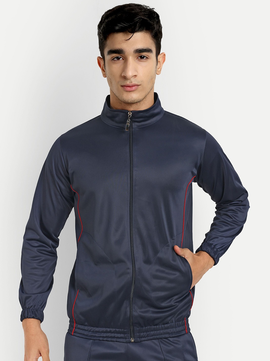 

ESTRO Men Lightweight Training or Gym Sporty Jacket, Navy blue