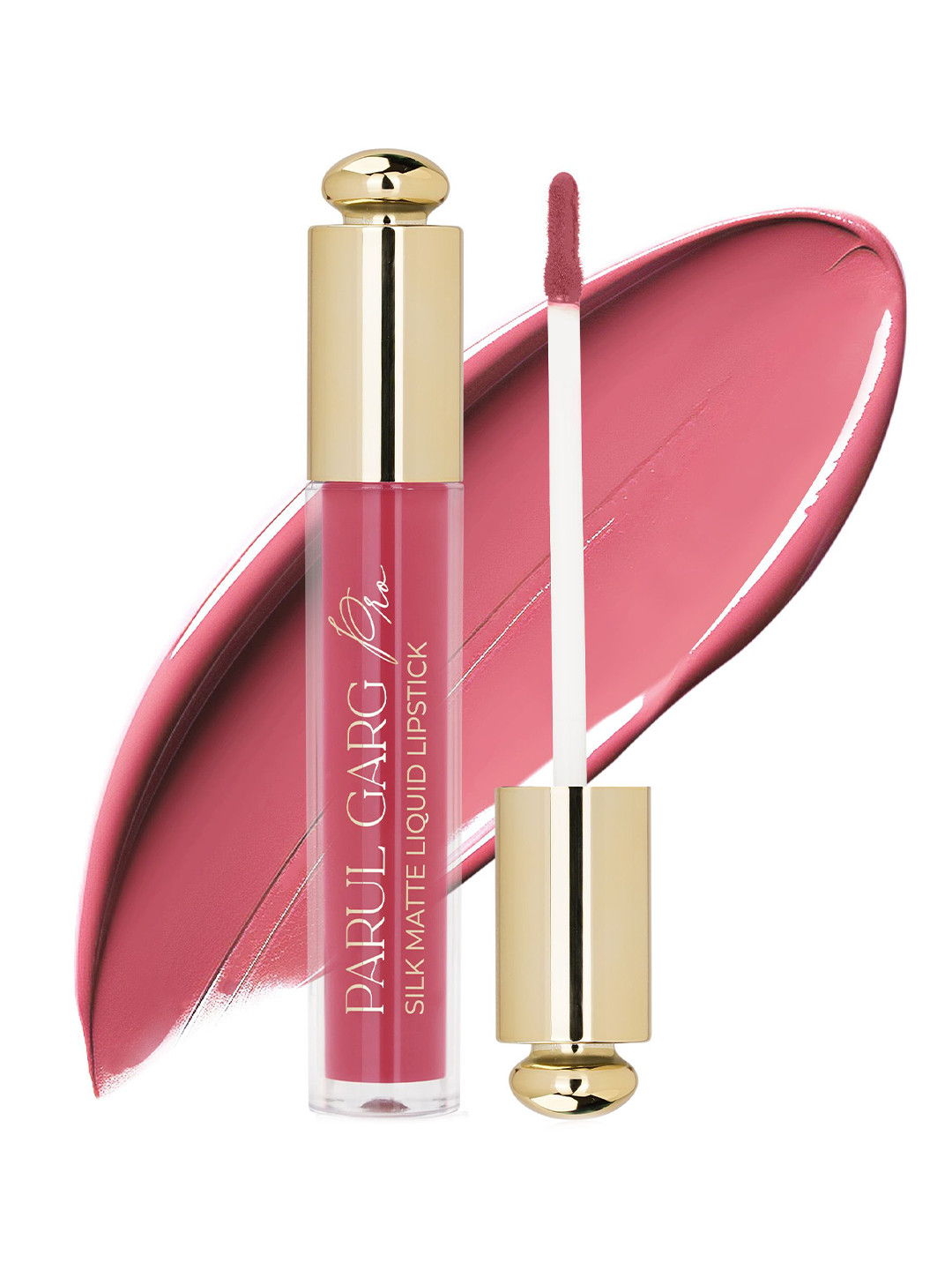 

Parul Garg Pro Silk Matte Waterproof Liquid Lipstick - 3 ml -Iris 14, Pink