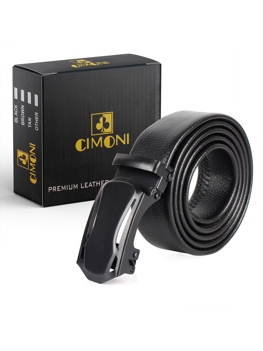 

CIMONI Men Formal Belt, Black