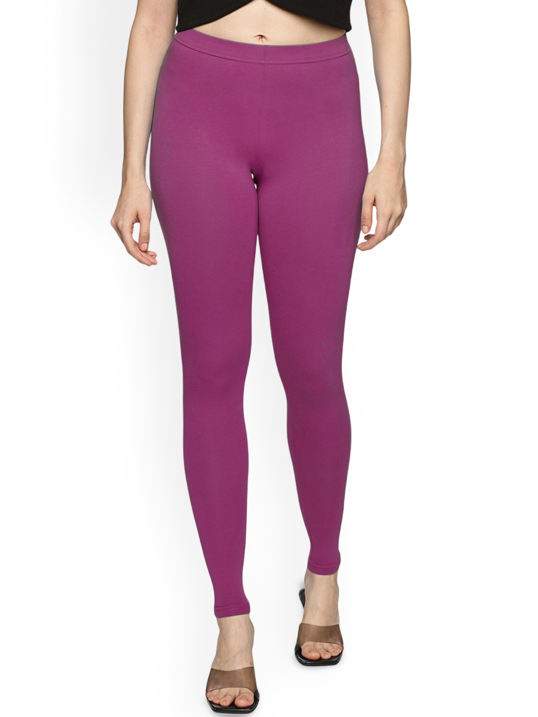 

Coppersmith Ankle Length Breathable Leggings, Purple