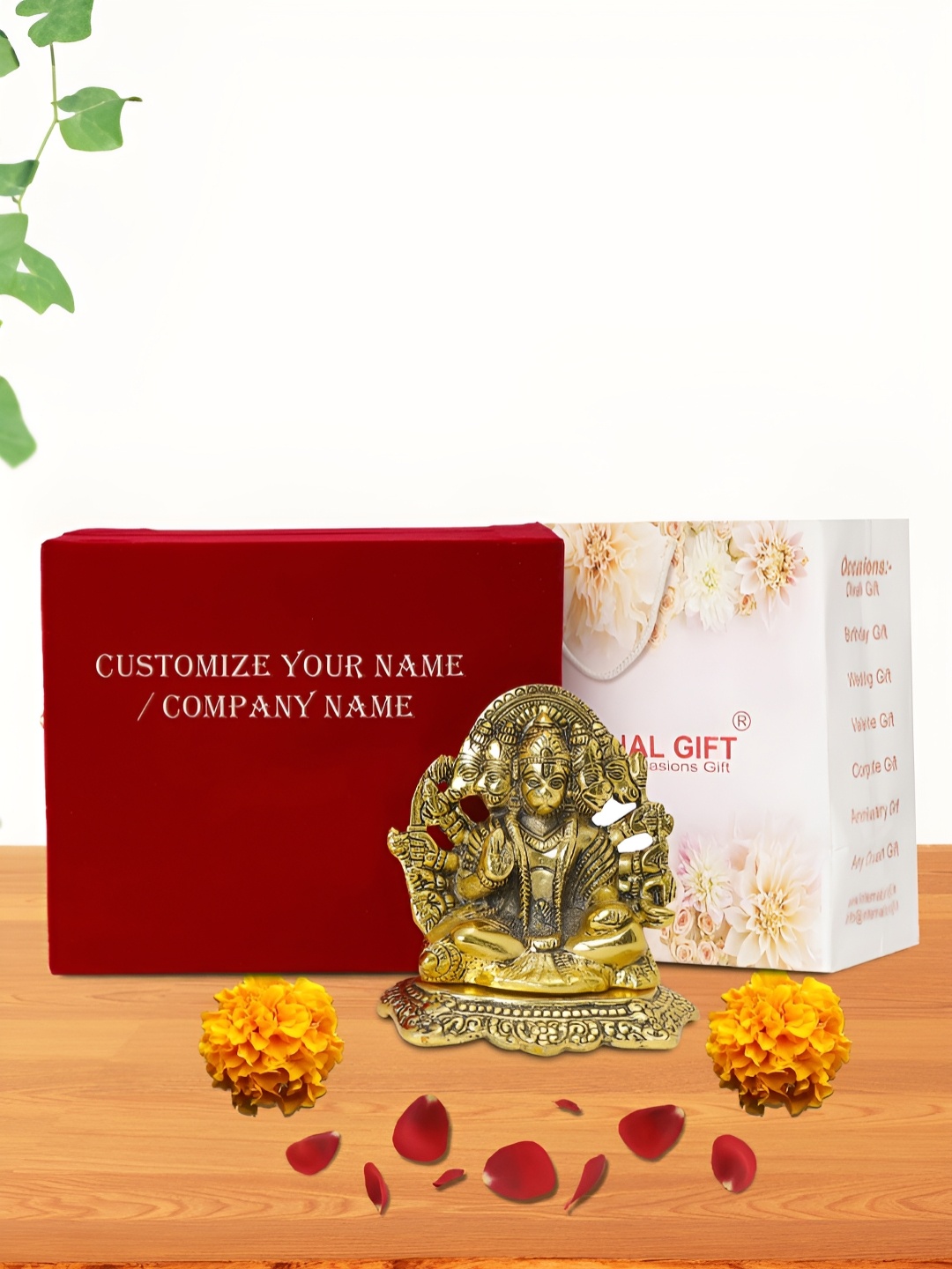 

INTERNATIONAL GIFT Gold-Toned Panchmukhi Religious Idol Showpiece