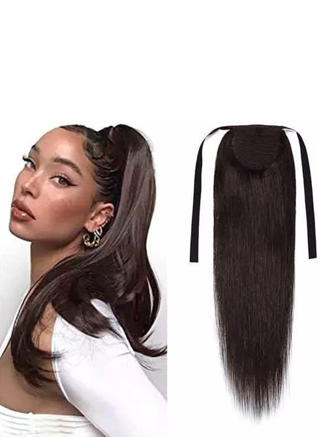 

vister Tape-In Straight Hair Extension - Brown - 22 Inch