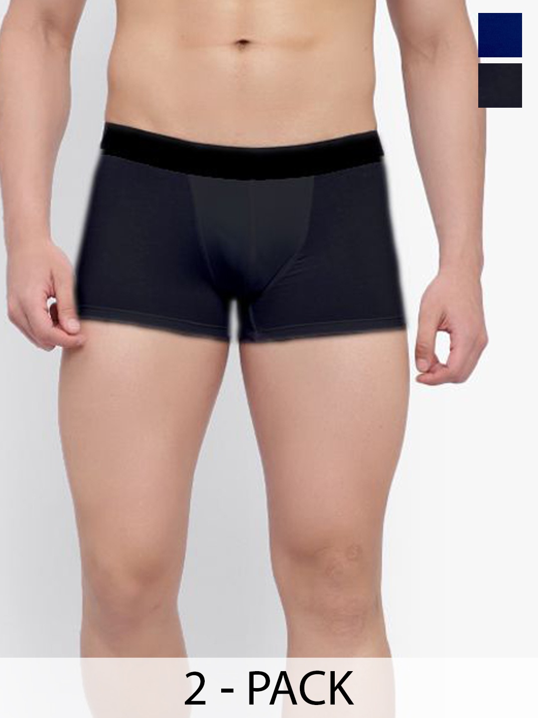 

Bruchi CLUB Pack Of 2 Short Trunks ML-TRNK932-2C, Black