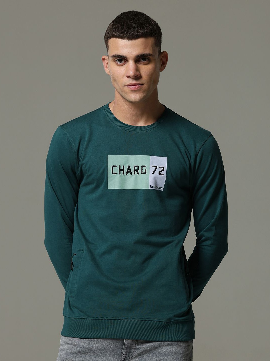 

Estilocus Men Sweatshirt, Teal