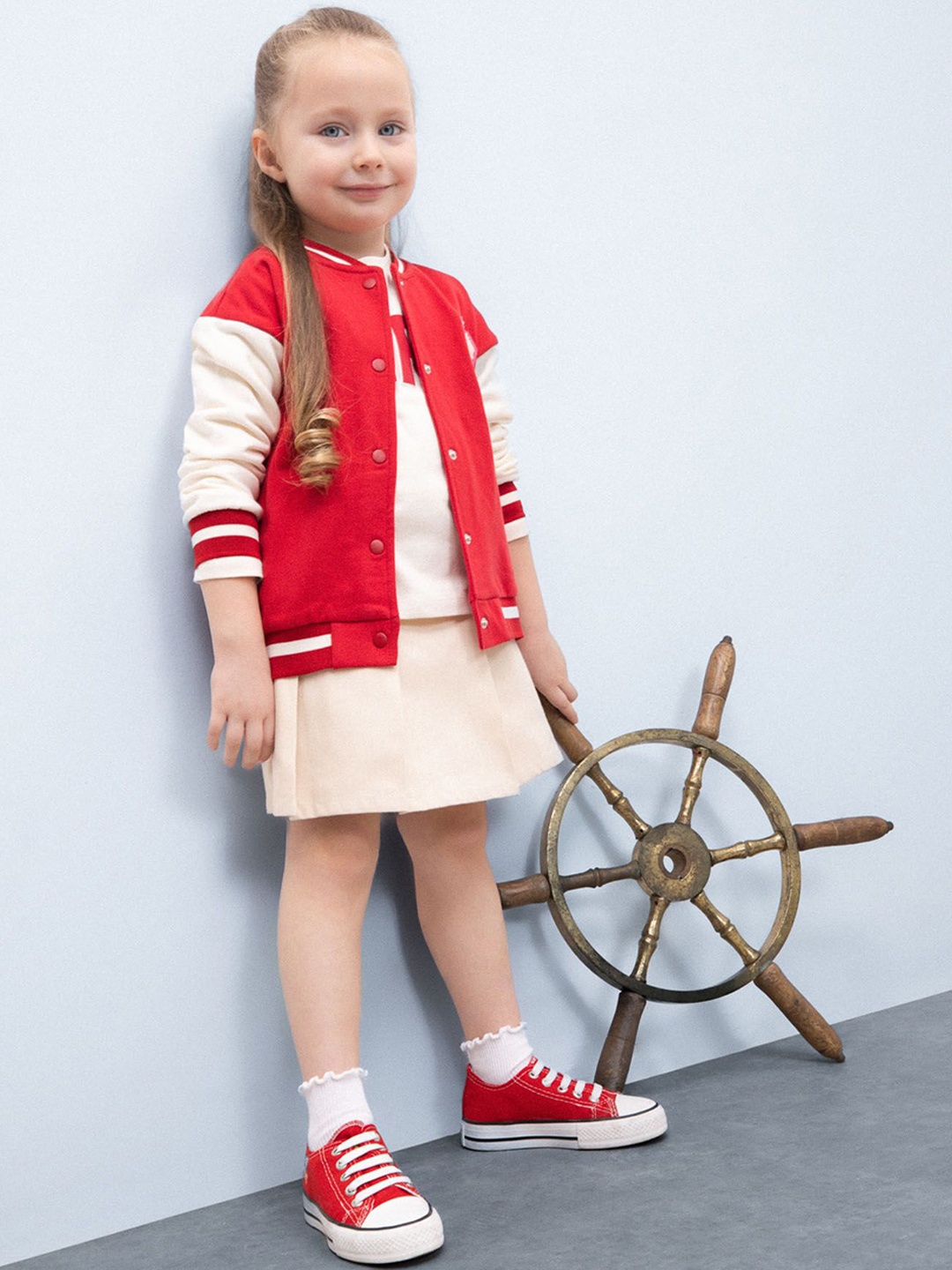 

DeFacto Girls Solid Mini Skorts, Beige